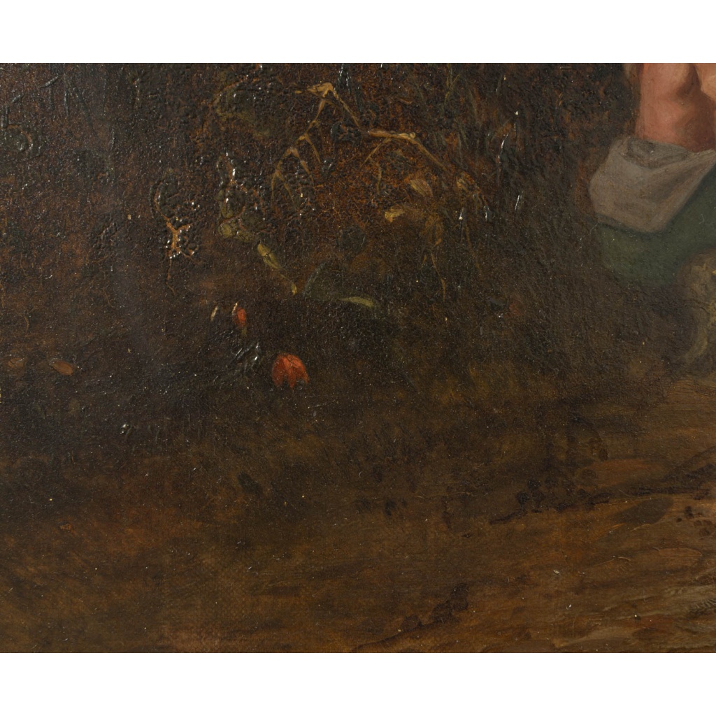 Ecole flamande, une paire de tableaux huile sur toile, XIXème siècle 5