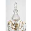 Paire de larges girandoles de style Louis XIV en bronze doré et cristal, vers 1800-1830 15