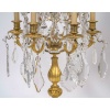 Paire de larges girandoles de style Louis XIV en bronze doré et cristal, vers 1800-1830 20