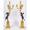 Paire de candélabres en bronze à décor de Figures à l’Antiques, époque Empire vers 1805-1810 16 Paire de candélabres en bronze à décor de Figures à l’Antiques, époque Empire vers 1805-1810 16