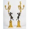 Paire de candélabres en bronze à décor de Figures à l’Antiques, époque Empire vers 1805-1810 22 Paire de candélabres en bronze à décor de Figures à l’Antiques, époque Empire vers 1805-1810 22