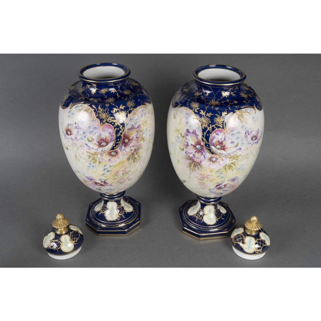 Une paire de vases en porcelaine Allemagne, début XXème siècle 8