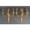 Paire d’appliques en bronze doré Époque XIXᵉ siècle – Style Louis XVI 8