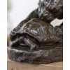 Groupe en bronze , Le Tigre Et La Tortue , Georges Gardet (1863-1939) 17