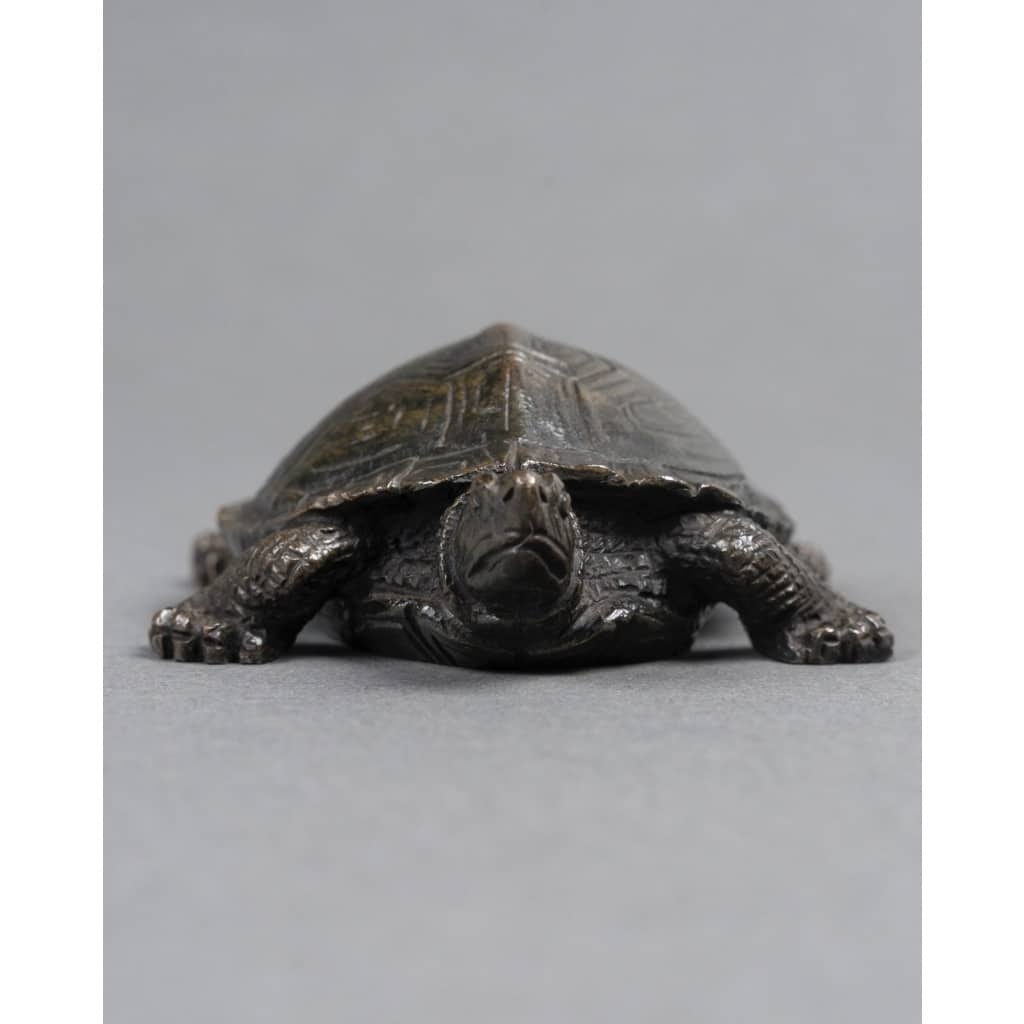 Sculpture – Tortue N°2 , Antoine-Louis Barye (1795-1875) – Bronze 4