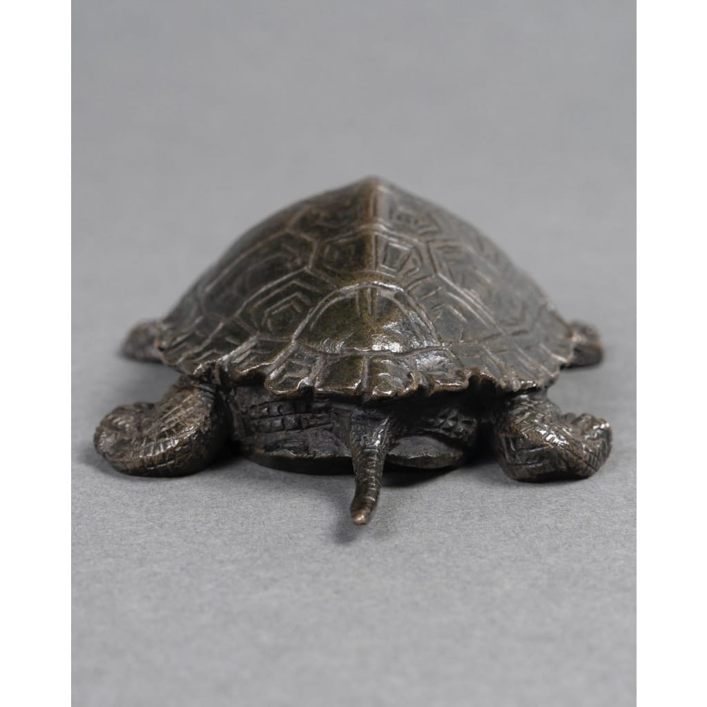 Sculpture – Tortue N°2 , Antoine-Louis Barye (1795-1875) – Bronze 5