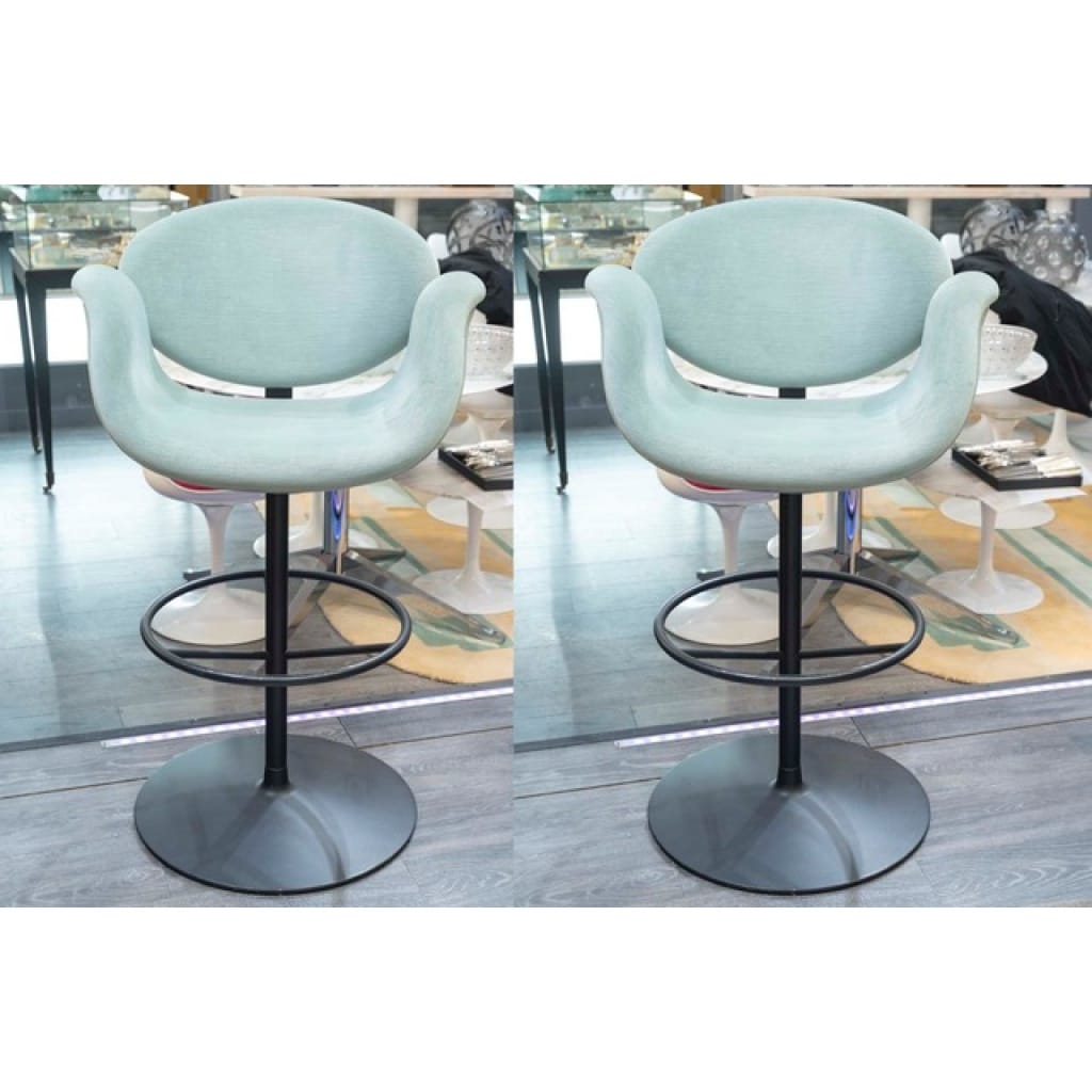 Pierre Paulin pour Artifort paire de Tabouret de Bar « Tulip » 4