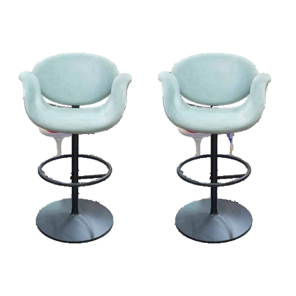 Pierre Paulin pour Artifort paire de Tabouret de Bar « Tulip » 3