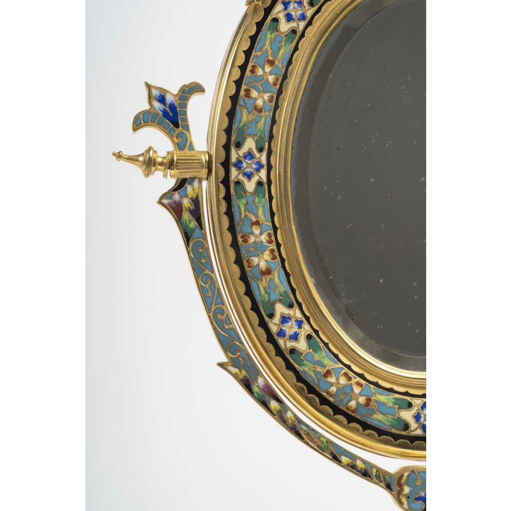 Miroir en bronze d’après Barbedienne, époque fin XIXème 5 Miroir en bronze d’après Barbedienne, époque fin XIXème 5
