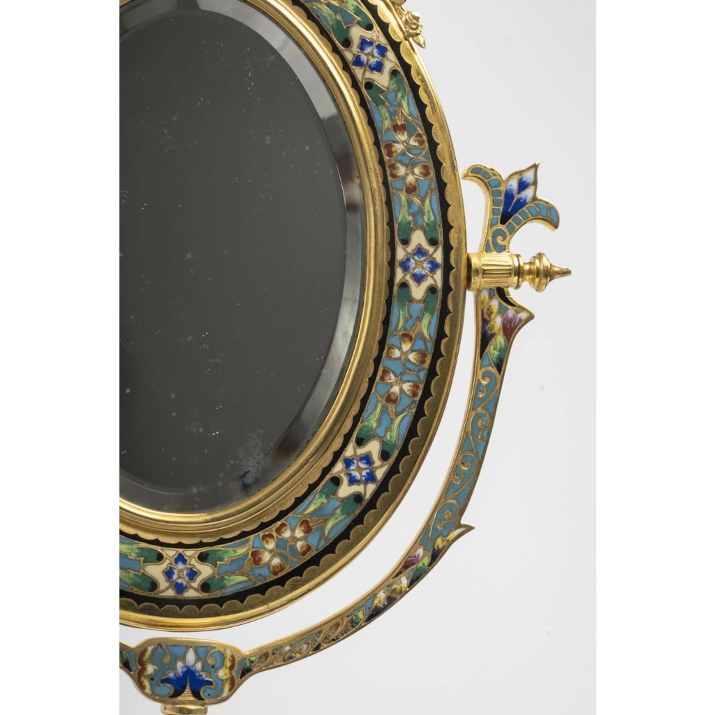 Miroir en bronze d’après Barbedienne, époque fin XIXème 6 Miroir en bronze d’après Barbedienne, époque fin XIXème 6