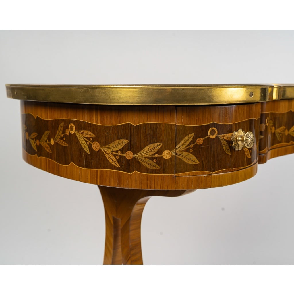 André-Louis Gilbert (1746–1809) – Table écritoire à marqueterie de chasse, vers 1775 5