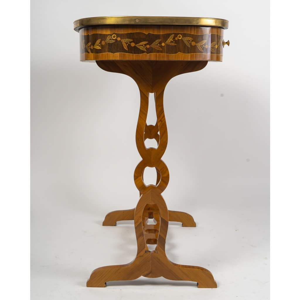 André-Louis Gilbert (1746–1809) – Table écritoire à marqueterie de chasse, vers 1775 3