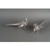 Orfèvre ESCHWEGE – Paire de Faisans en argent massif XXè 34