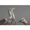 Orfèvre ESCHWEGE – Paire de Faisans en argent massif XXè 38