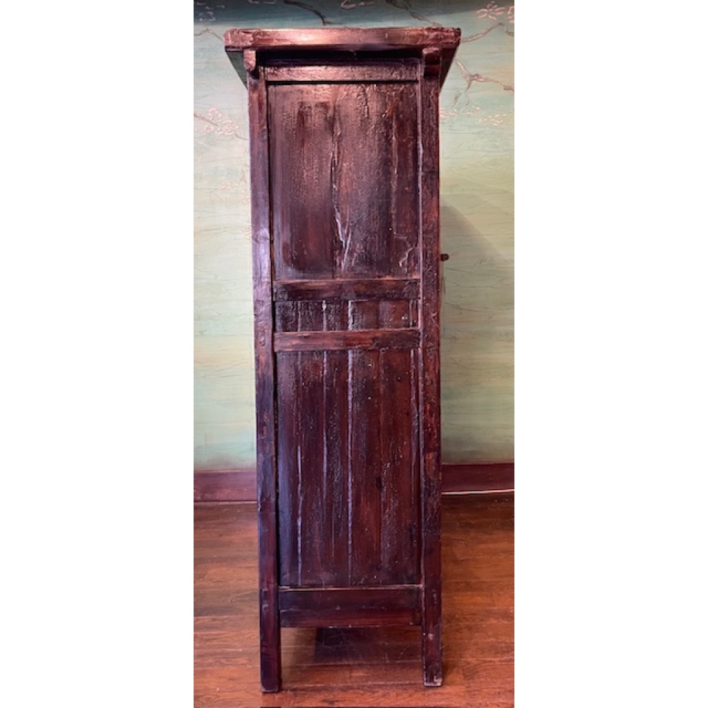ARMOIRE ANCIENNE CHINOISE LAQUE ROUGE 20