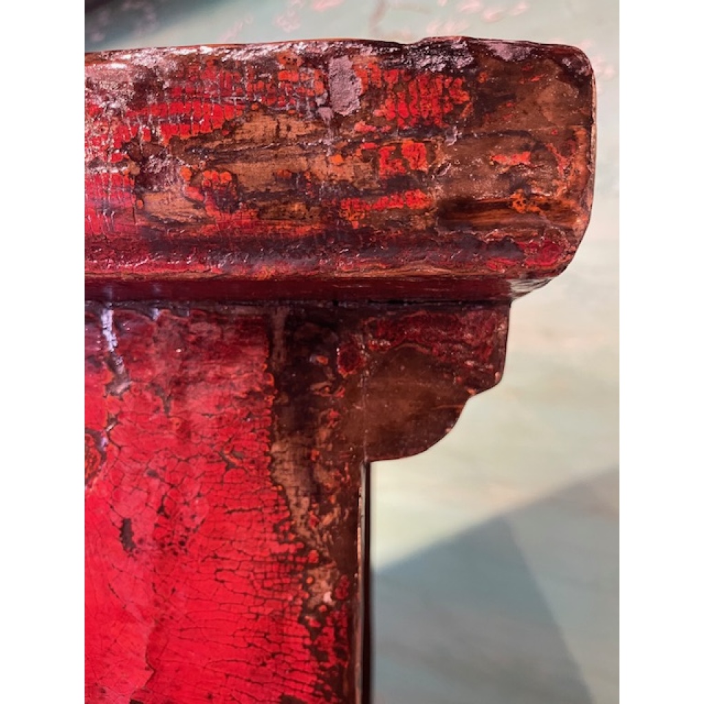 ARMOIRE ANCIENNE CHINOISE LAQUE ROUGE 16