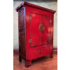 ARMOIRE ANCIENNE CHINOISE LAQUE ROUGE 23