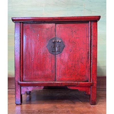 Buffet ancien chinois laque rouge