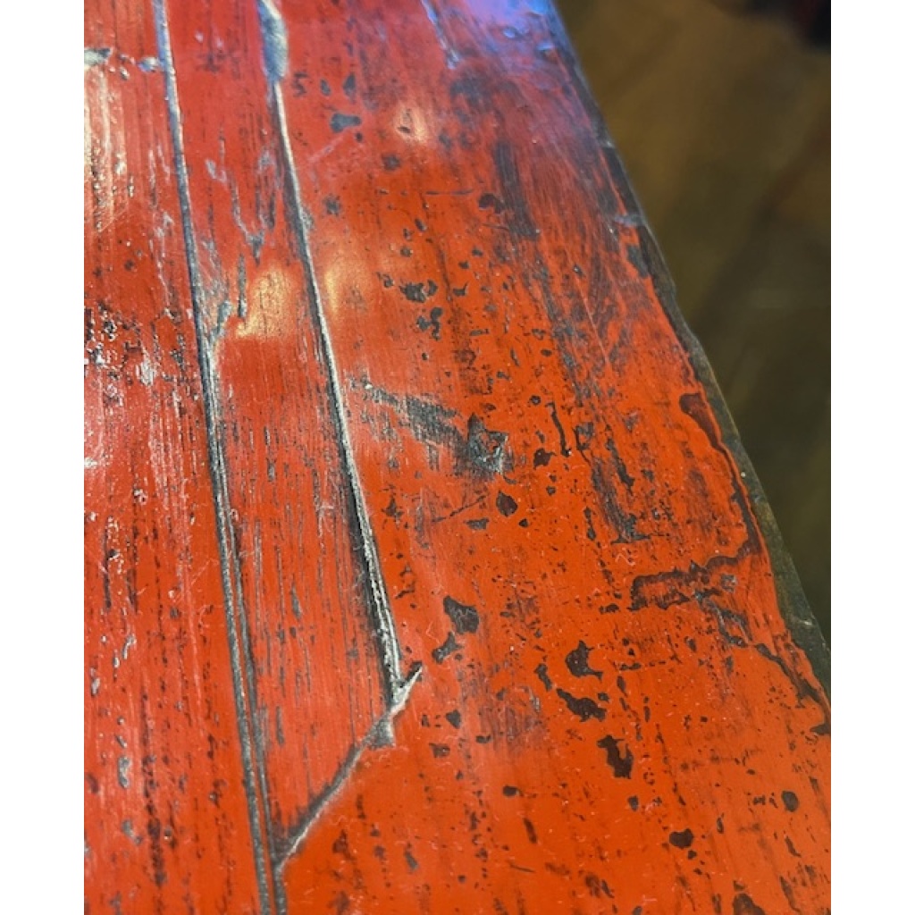 Buffet ancien chinois laque rouge 9