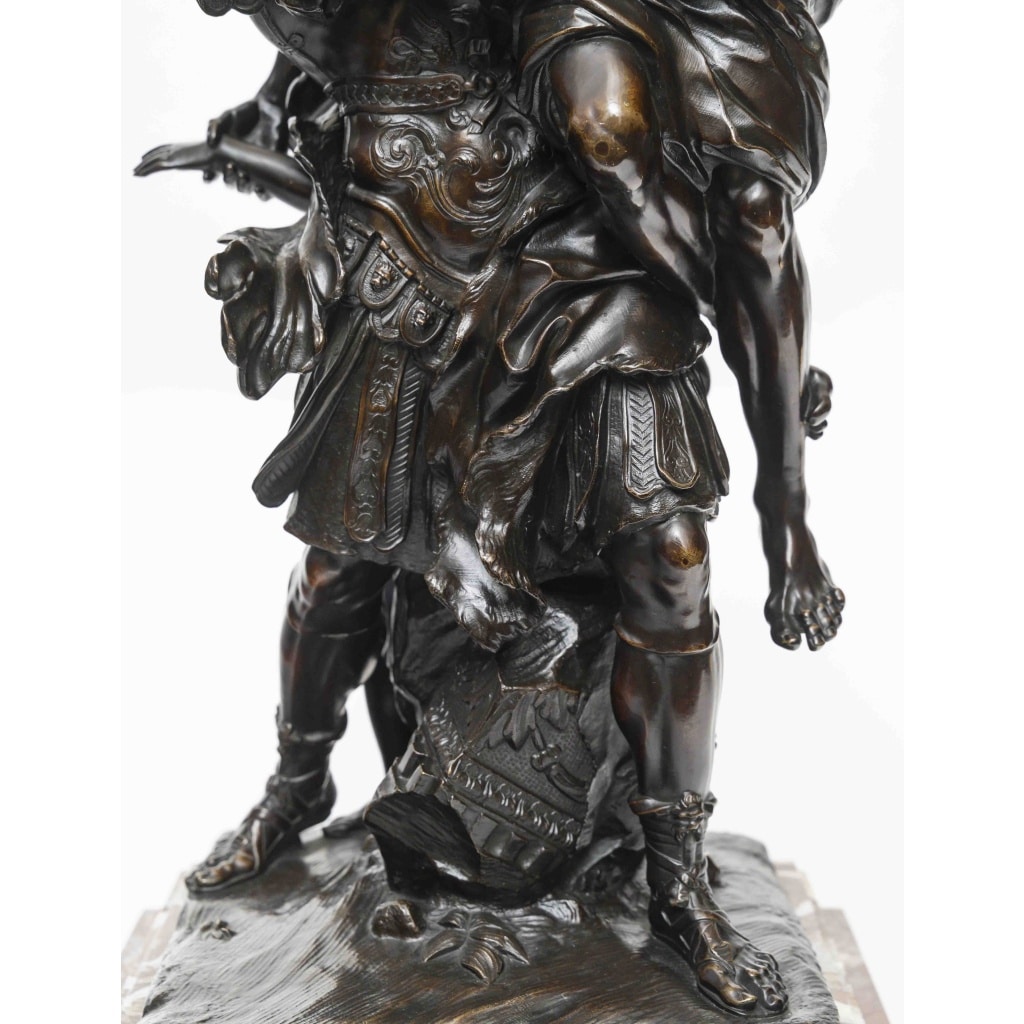 Sculpture en bronze « Enée portant son père Anchise suivi d’Ascagne » 6