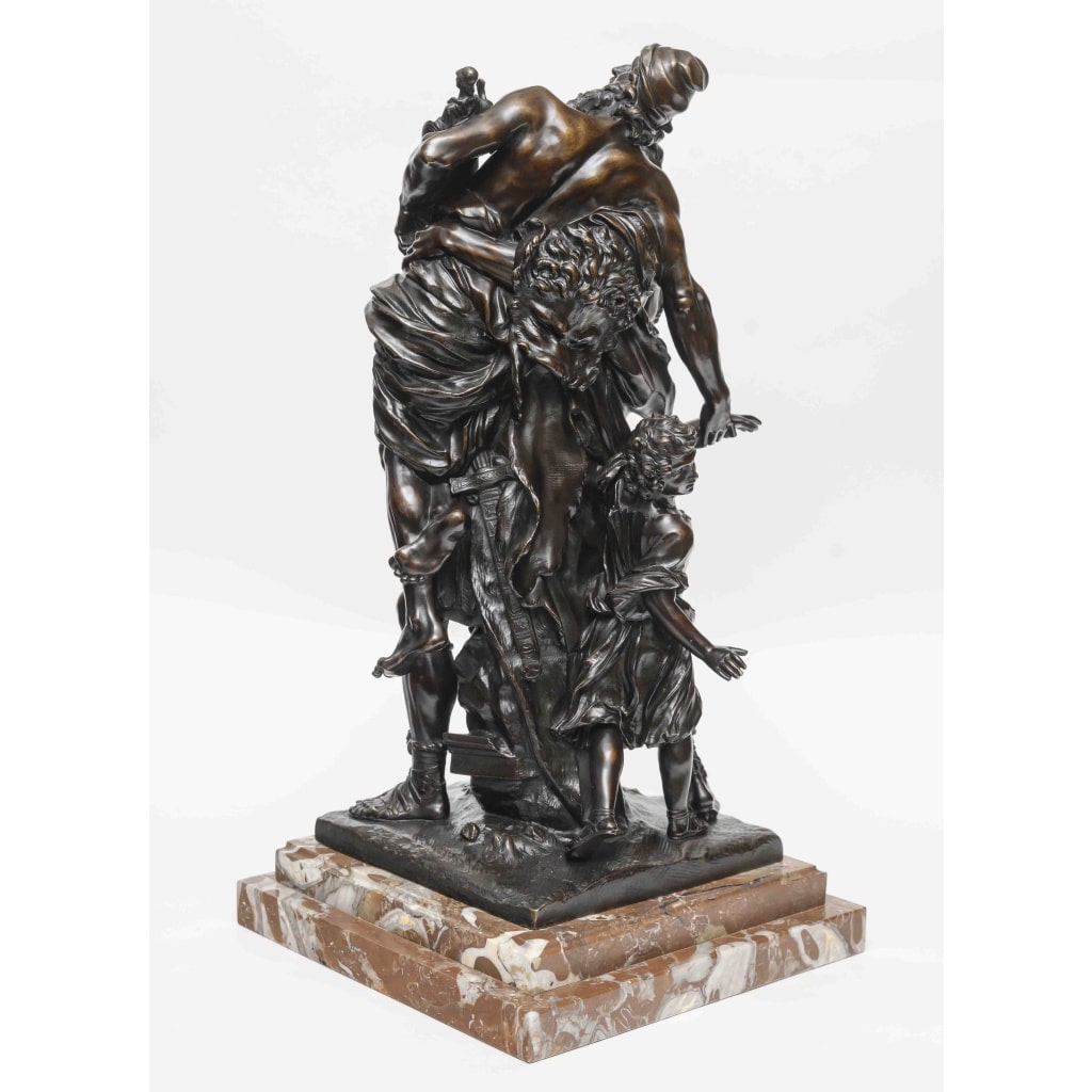 Sculpture en bronze « Enée portant son père Anchise suivi d’Ascagne » 4