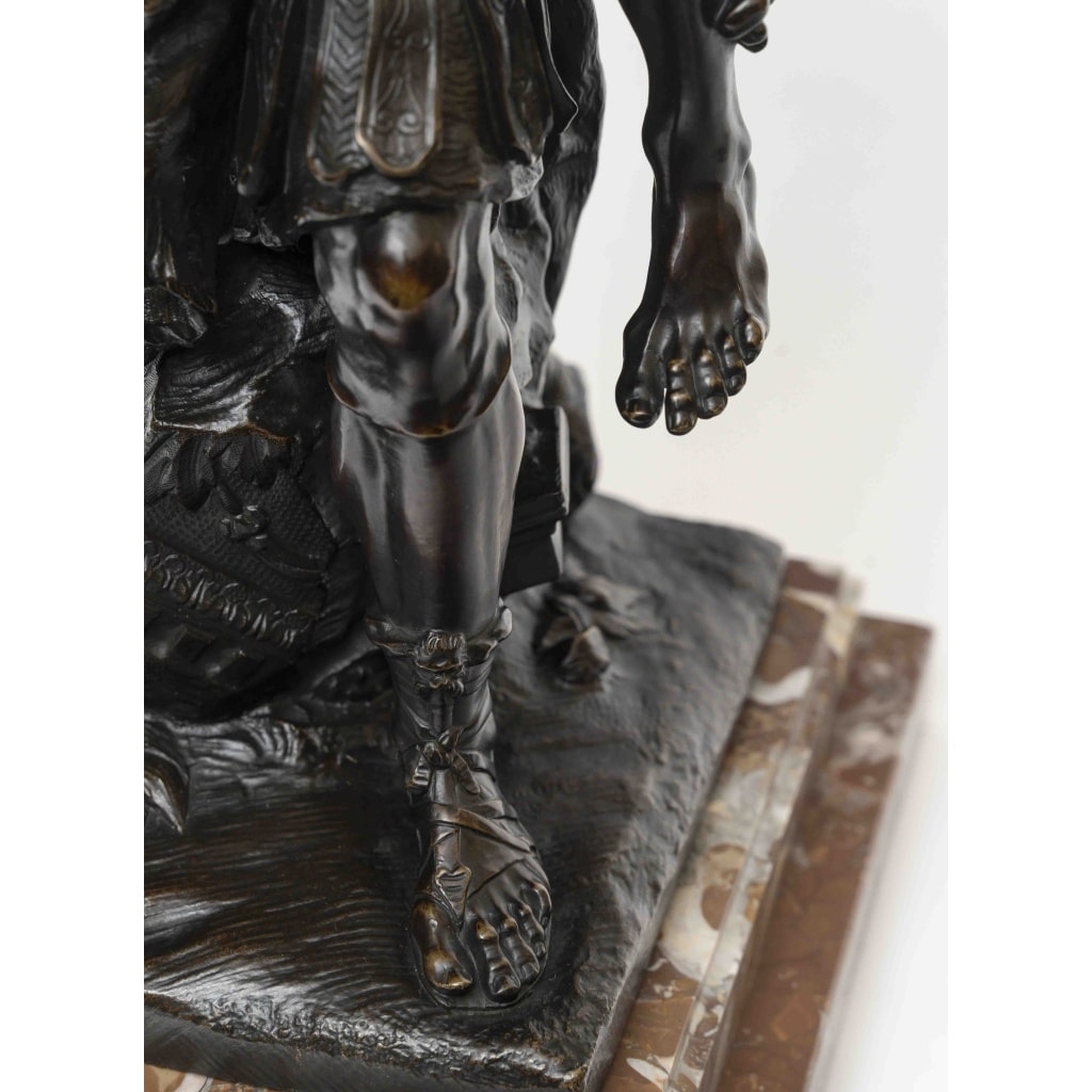 Sculpture en bronze « Enée portant son père Anchise suivi d’Ascagne » 5