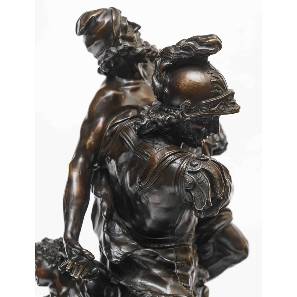 Sculpture en bronze « Enée portant son père Anchise suivi d’Ascagne » 8