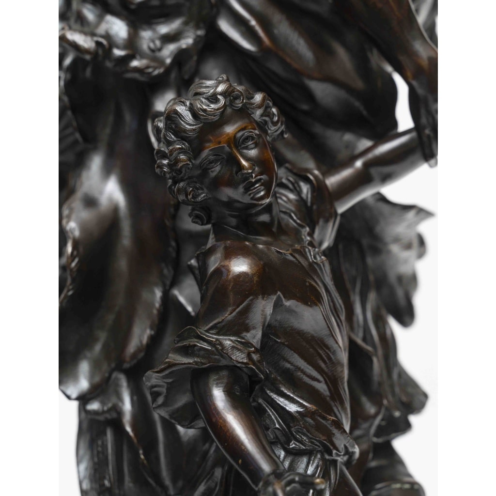 Sculpture en bronze « Enée portant son père Anchise suivi d’Ascagne » 9