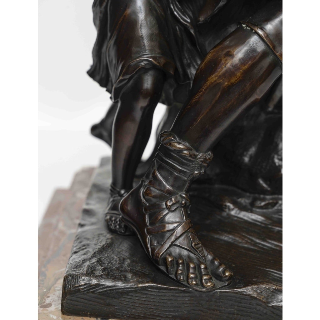 Sculpture en bronze « Enée portant son père Anchise suivi d’Ascagne » 11