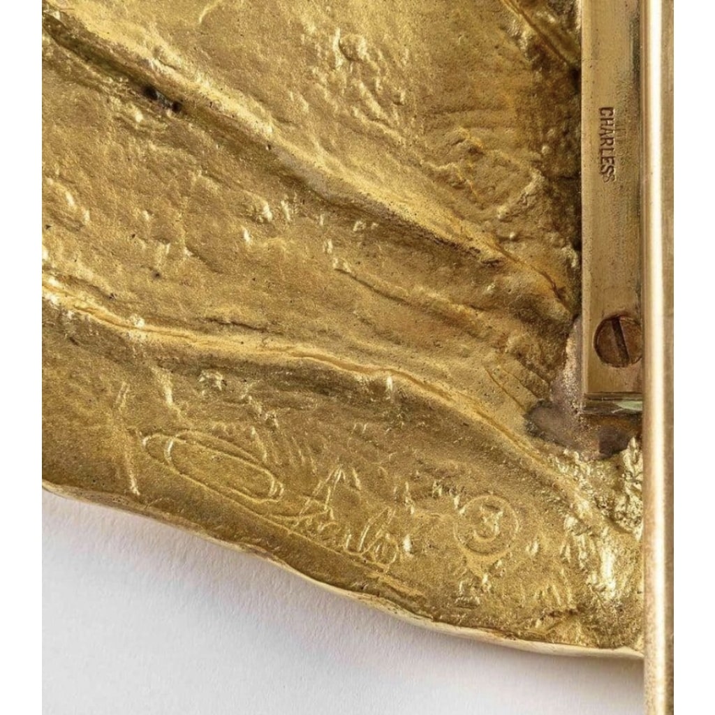 1970 Paire d&rsquo;appliques modèle Clea par Chrystiane Charles pour Maison Charles. 3