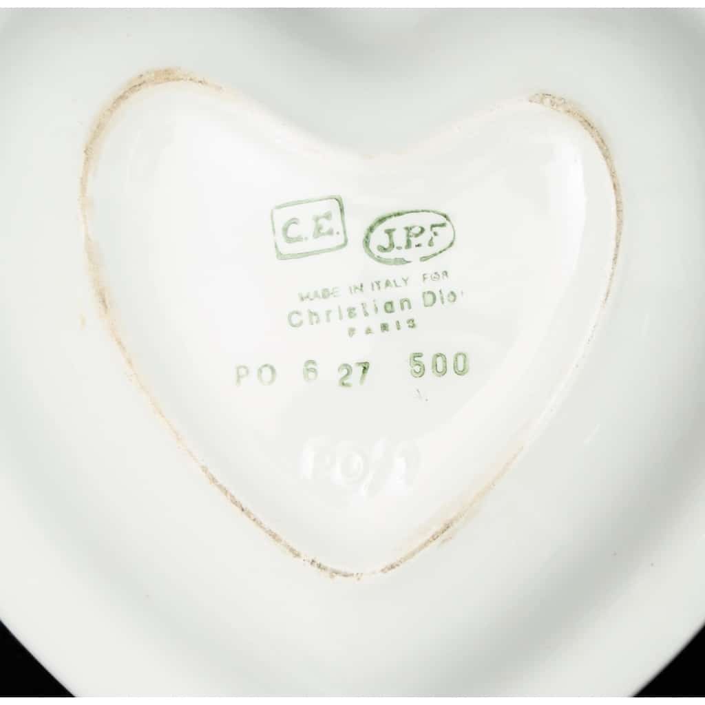 Christian Dior ,Vide poche en faïence bleue 3