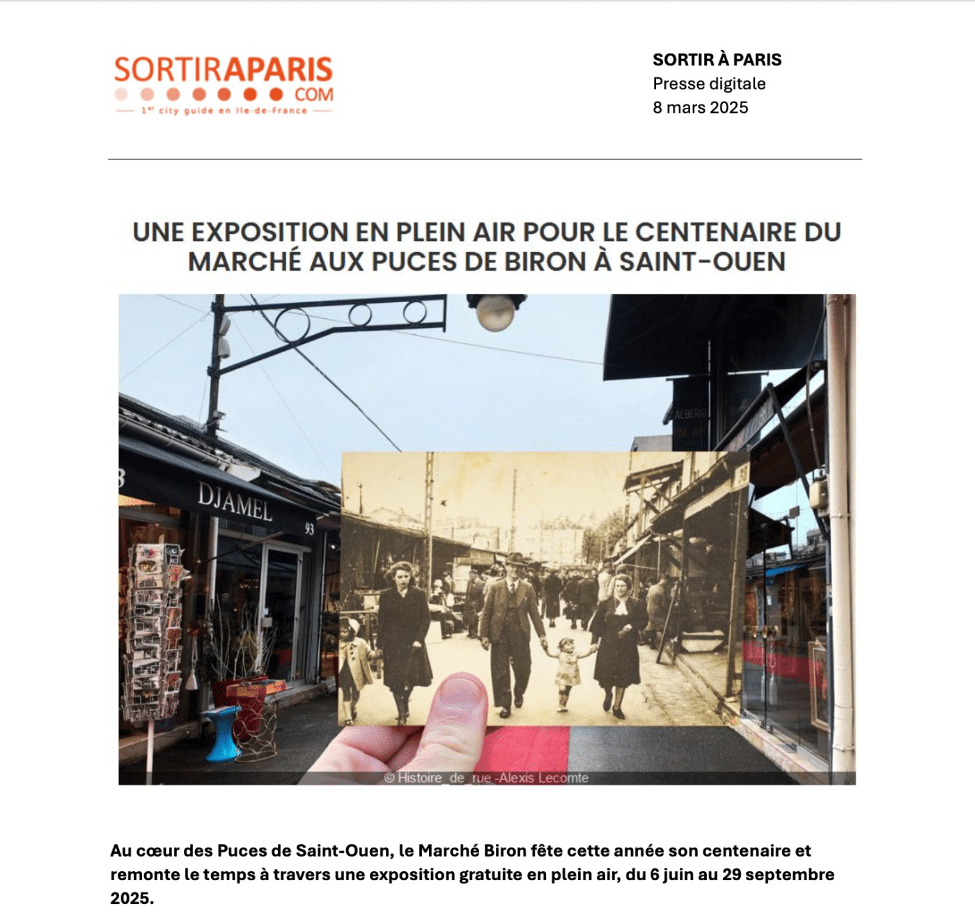 SORTIR À PARIS X BIRON