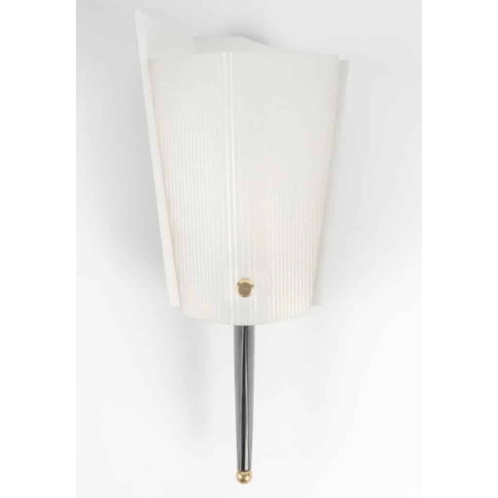 1960 Paire d&rsquo;appliques murales Jacques Biny Edition Luminalite 7