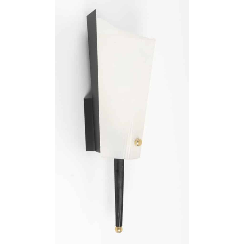 1960 Paire d&rsquo;appliques murales Jacques Biny Edition Luminalite 3