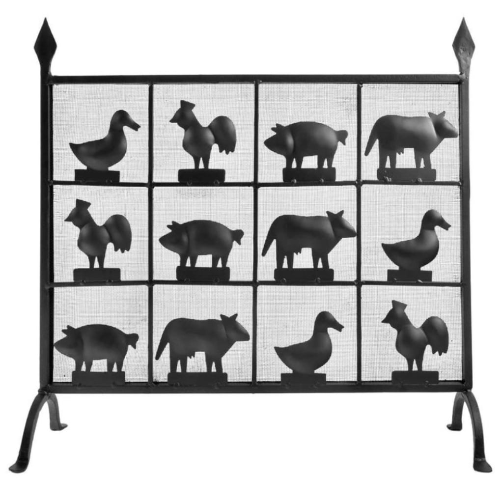 1950 Pare-feu en fer forgé des Ateliers Marolles 2