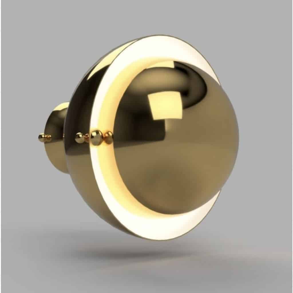 Paire d&rsquo;appliques OTTO en laiton, ITEM Edition, Paris 7