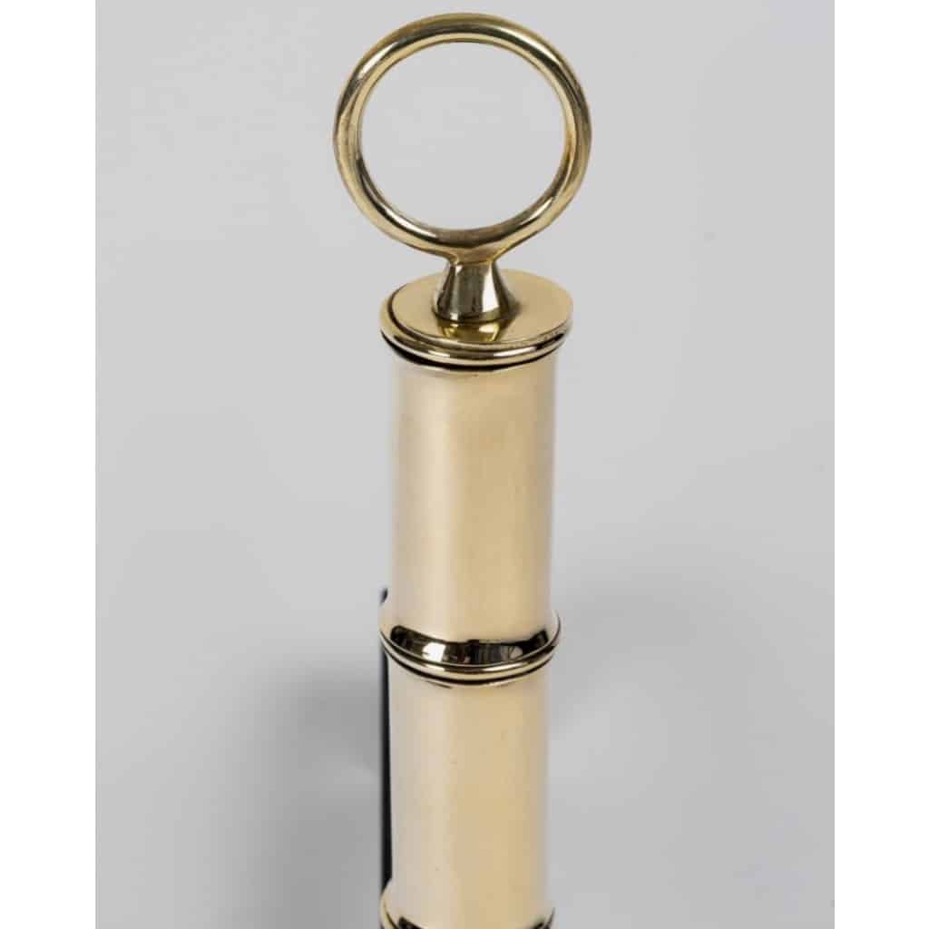 1950 Paire de chenets par Jacques Adnet 3