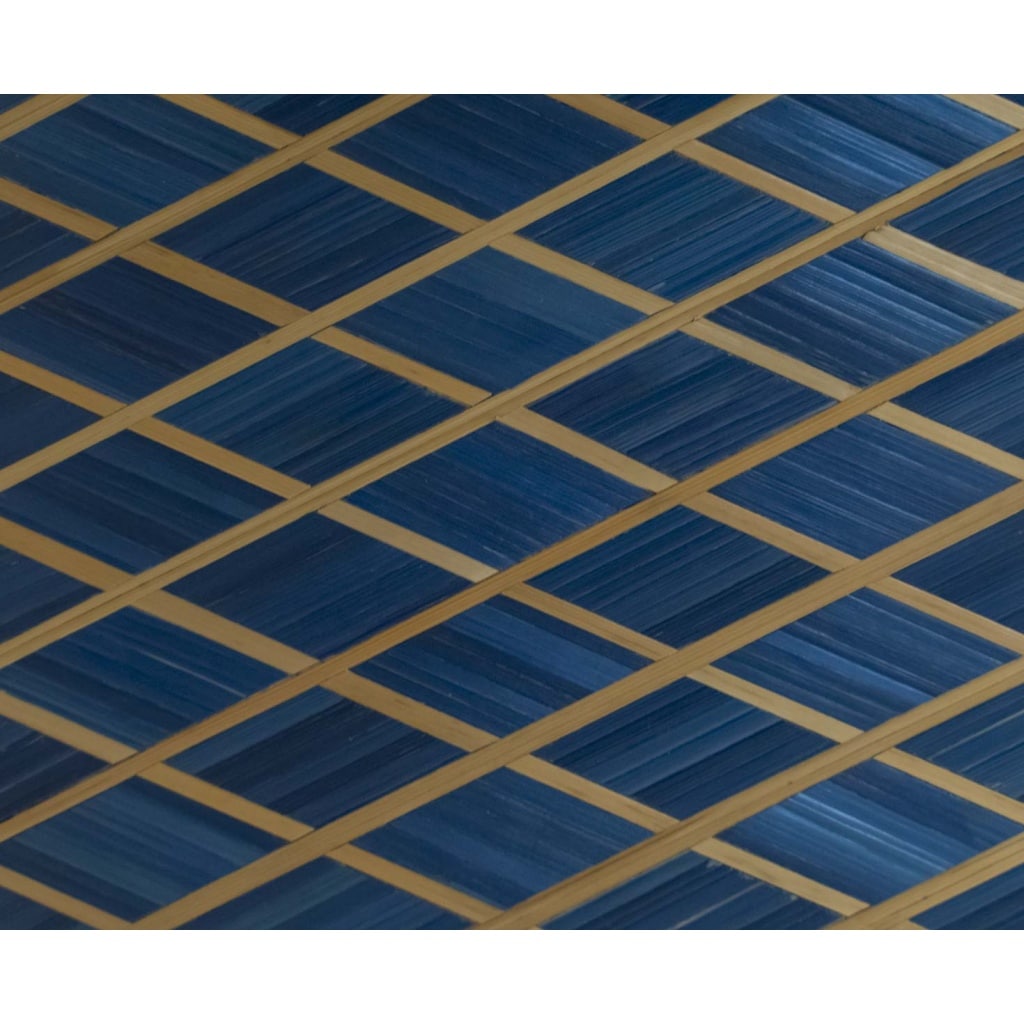 lampe en marqueterie de paille année 2000 4