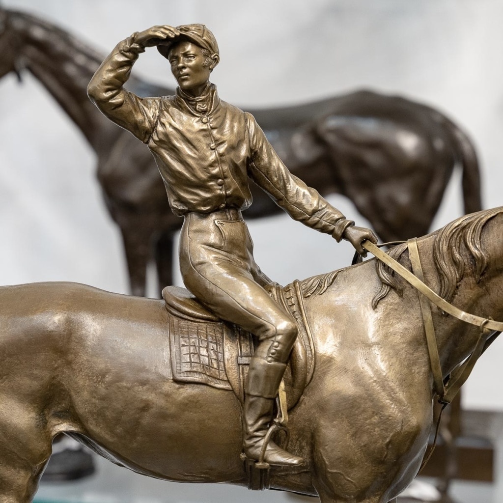 Sculpture – Jockey Et Son Cheval « Avant La Course » , Jules Moigniez (1835-1894) – Bronze 4