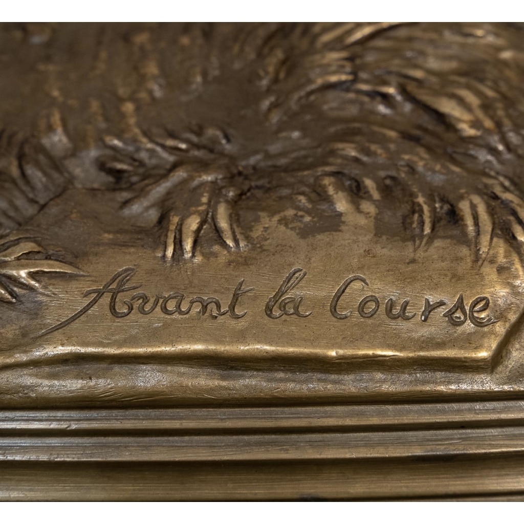 Sculpture – Jockey Et Son Cheval « Avant La Course » , Jules Moigniez (1835-1894) – Bronze 11