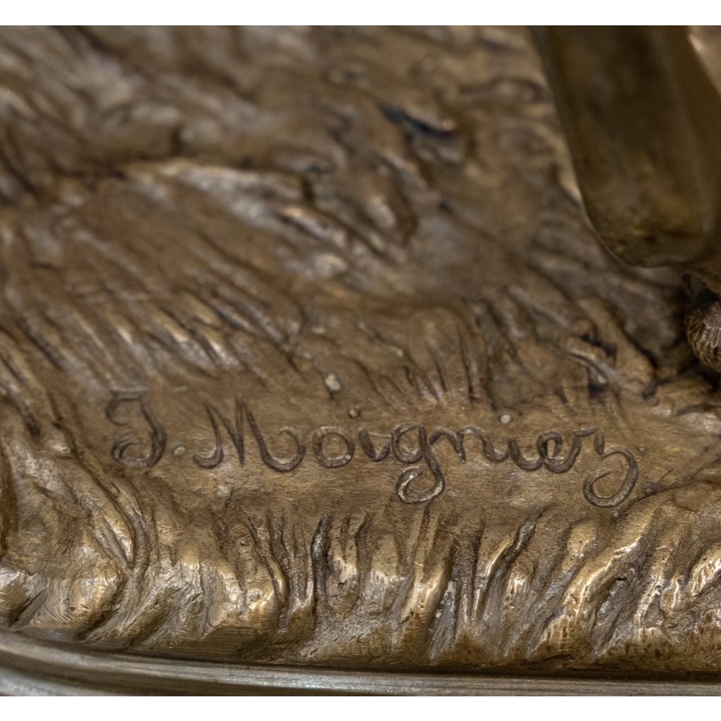 Sculpture – Jockey Et Son Cheval « Avant La Course » , Jules Moigniez (1835-1894) – Bronze 12