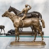 Sculpture – Jockey Et Son Cheval « Avant La Course » , Jules Moigniez (1835-1894) – Bronze 18