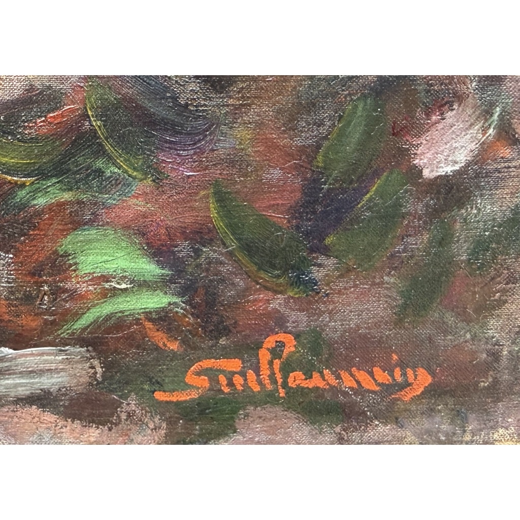 GUILLAUMIN Armand Crozant bords de la Sedelle Huile sur toile vers 1912 signée Certificat d&rsquo;authenticité du Comité 7