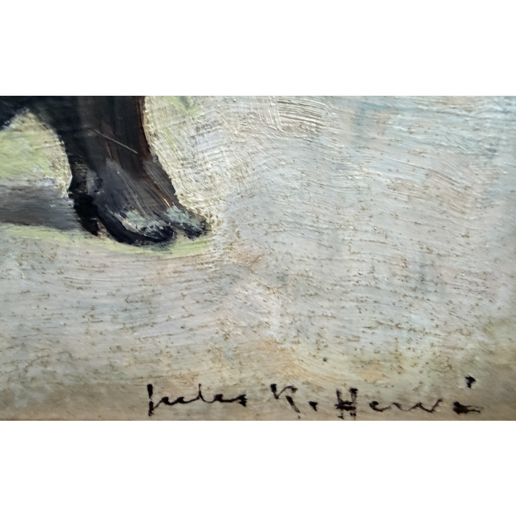 HERVE Jules Peinture impressionniste 20è A votre santé ! Huile sur Toile Signée Certificat D’authenticité 4 HERVE Jules Peinture impressionniste 20è A votre santé ! Huile sur Toile Signée Certificat D’authenticité 4