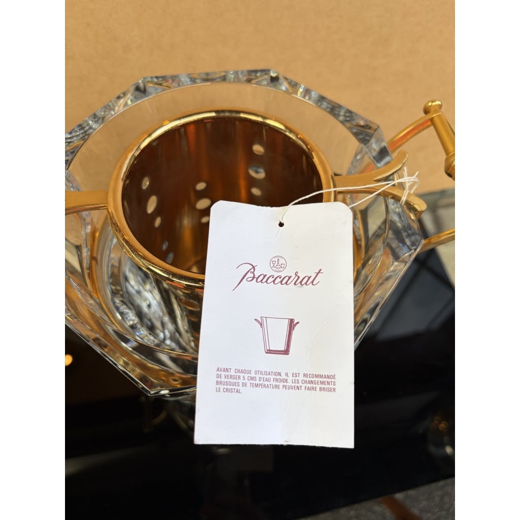 1970′ Seau A Champagne Baccarat Modèle « Harcourt » Signé état neuf 20