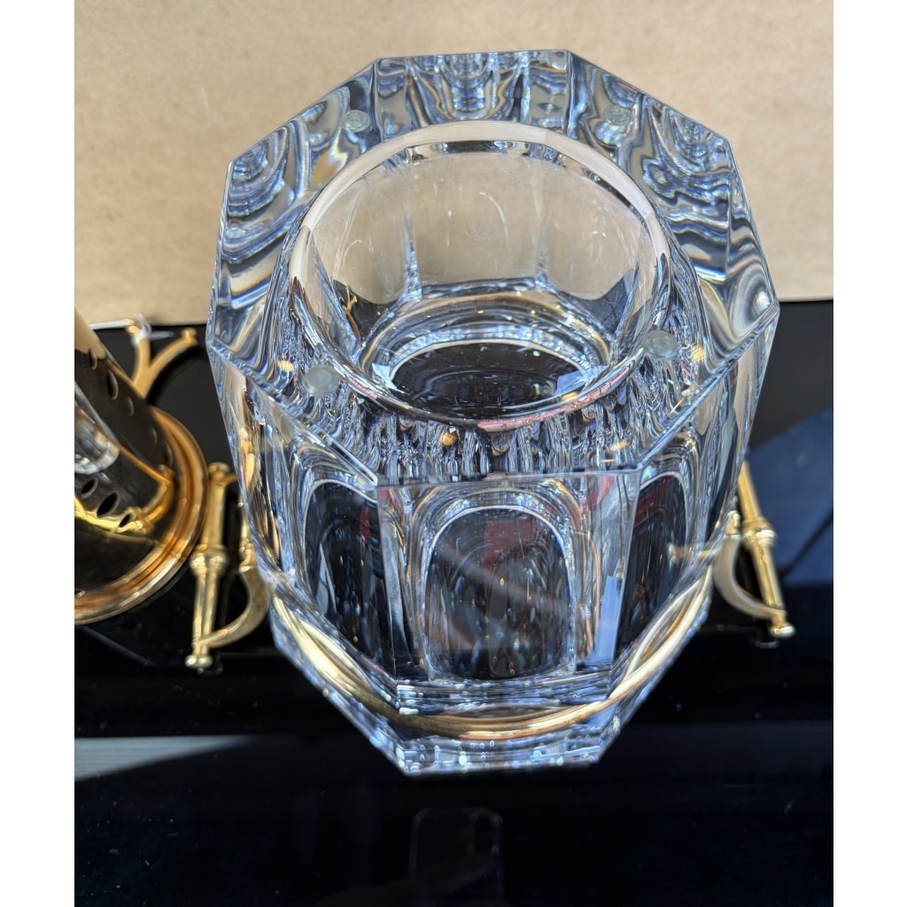1970′ Seau A Champagne Baccarat Modèle « Harcourt » Signé état neuf 15