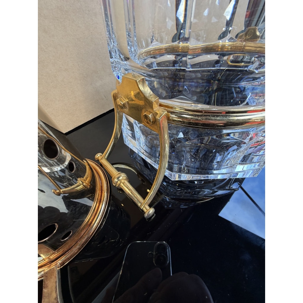 1970′ Seau A Champagne Baccarat Modèle « Harcourt » Signé état neuf 13