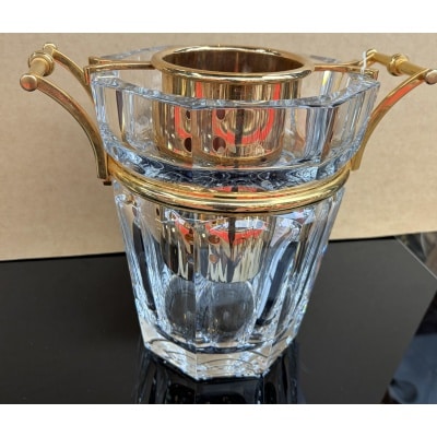 1970′ Seau A Champagne Baccarat Modèle « Harcourt » Signé état neuf