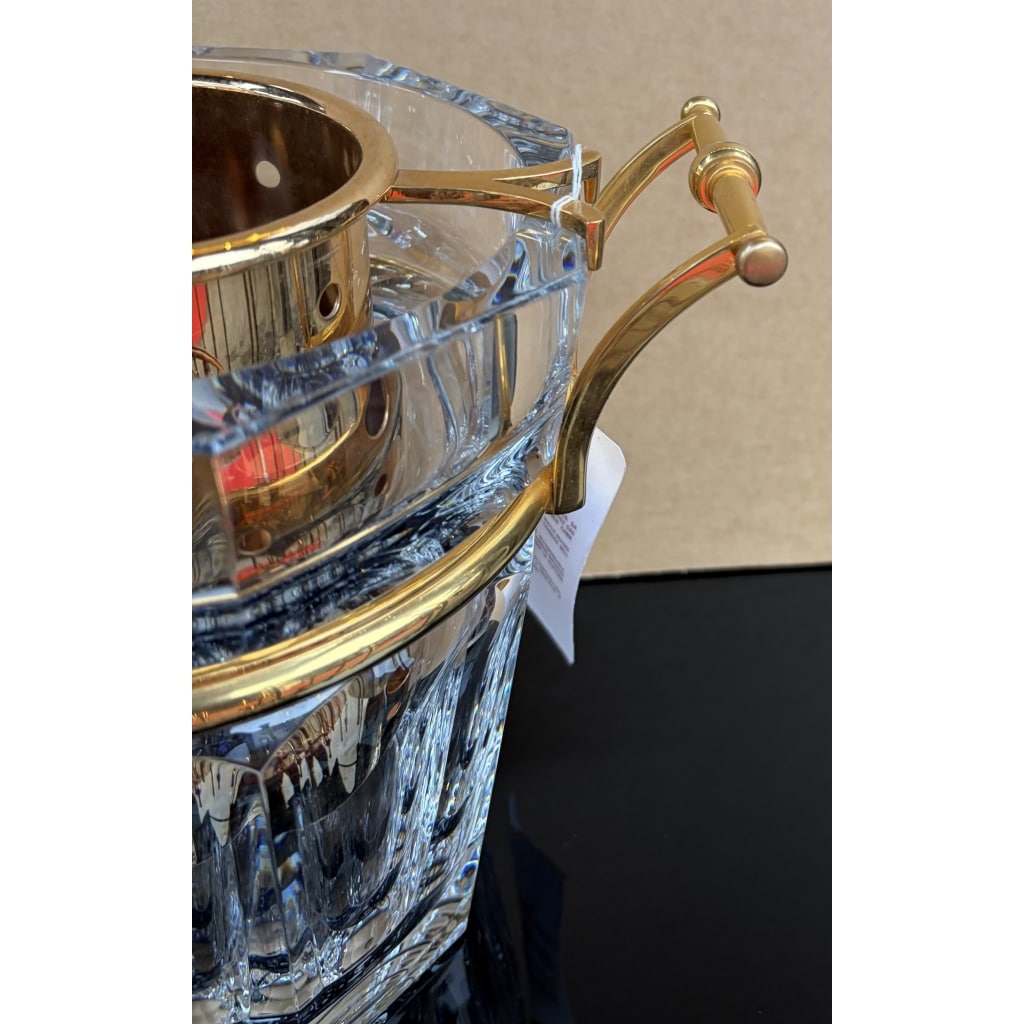 1970′ Seau A Champagne Baccarat Modèle « Harcourt » Signé état neuf 5