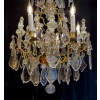 Lustre Français de la fin du XVIIIeme siècle en Bronze Doré et Cristal Taillé vers 1780 20 Lustre Français de la fin du XVIIIeme siècle en Bronze Doré et Cristal Taillé vers 1780 20